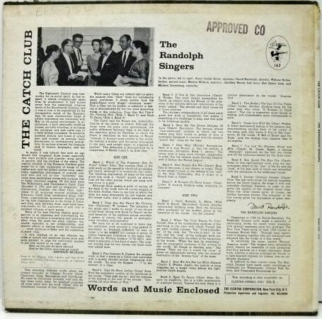 Album herunterladen The Randolph Singers - The Catch Club