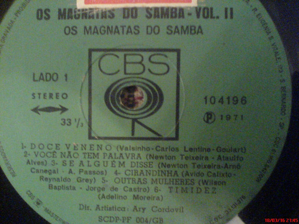 télécharger l'album Os Magnatas Do Samba - Os Magnatas Do Samba VolII