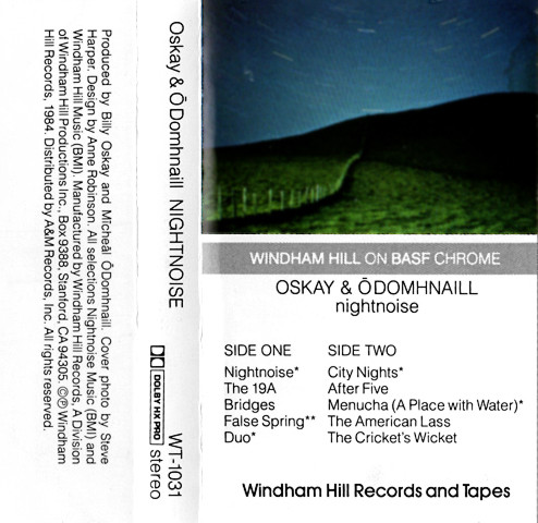 BASF William Ackerman Imaginary Roads Cassette Tape On Basf Chrome 1988 