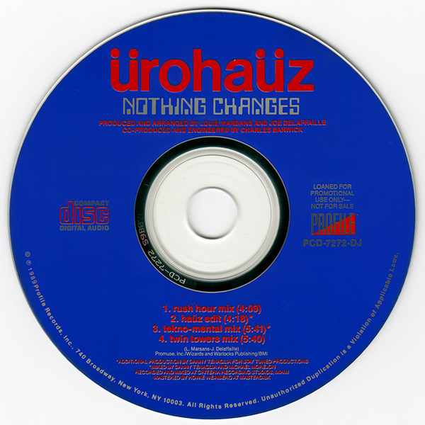 Ürohaüz – Nothing Changes (1989, Vinyl) - Discogs
