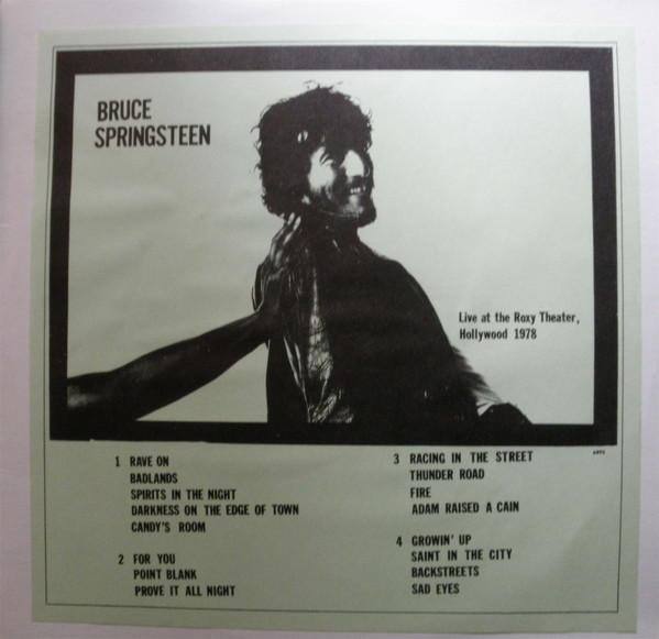 Bruce Springsteen – Live At The Roxy Theater, Hollywood 1978