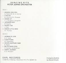 télécharger l'album Peter Johns Orchestra - Dancing Hits