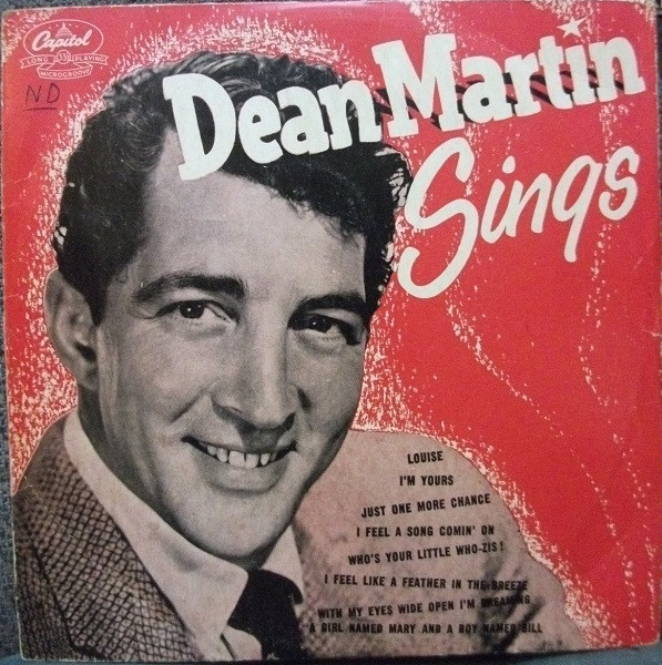 Dean Martin – Dean Martin Sings (1953, Vinyl) - Discogs