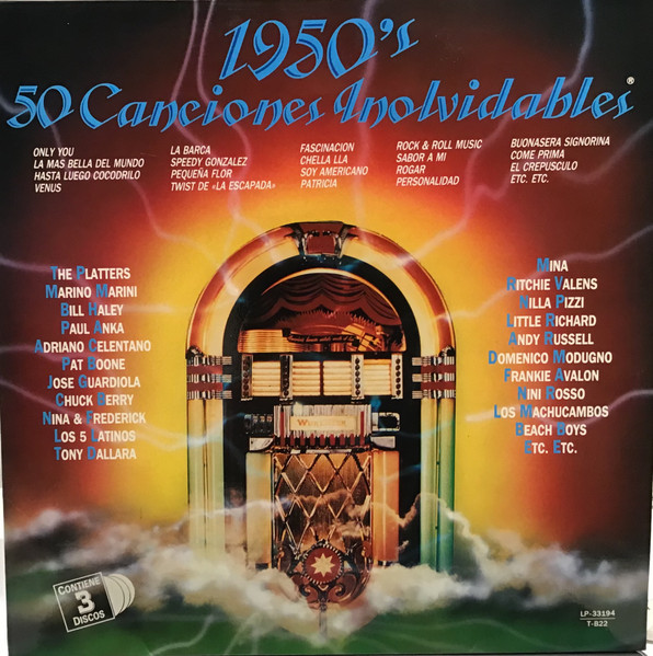1950's - 50 Canciones Inolvidables (1989, Vinyl) - Discogs