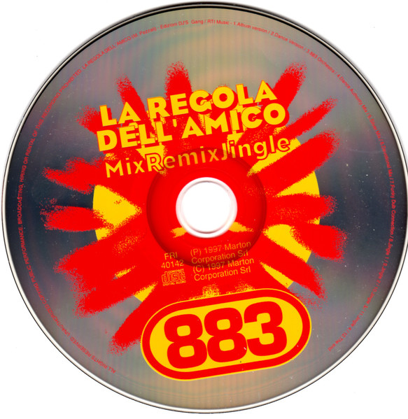 883 La Regola Dell'amico 2 x Vinile 12