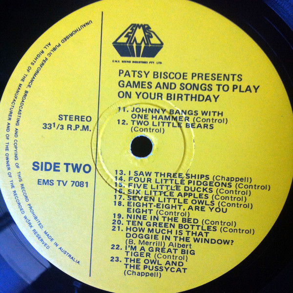 last ned album Patsy Biscoe - Games Songs To Play On Your Birthday