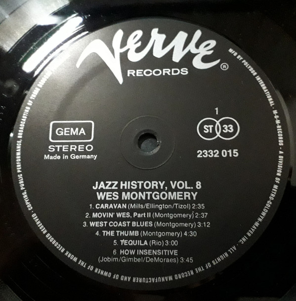 lataa albumi Wes Montgomery - Jazz History Vol 8