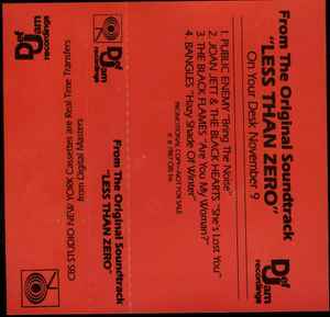 Less Than Zero (Original Motion Picture Soundtrack) (1987, Cassette) -  Discogs