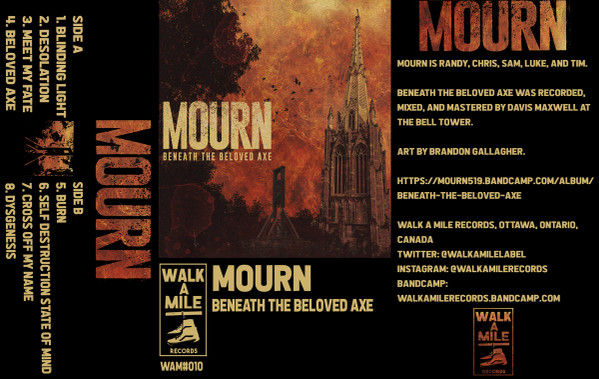 Mourn – Beneath The Beloved Axe (2019, Cassette) - Discogs