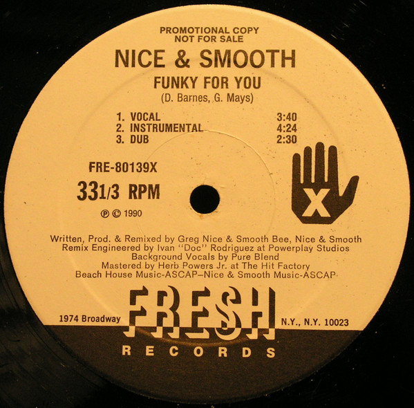 Nice & Smooth – Funky For You (1990, Vinyl) - Discogs