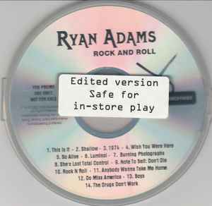 Ryan Adams – Rock N Roll (Clean Version) (2003, CDr) - Discogs