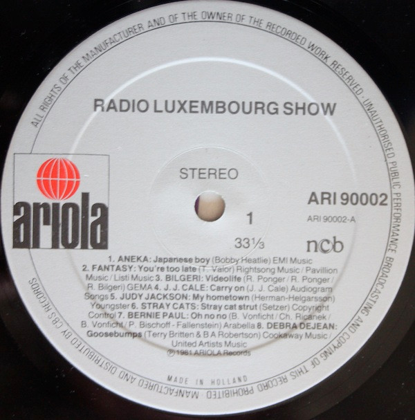 last ned album Various - Radio Luxembourg Show Presenterat Av Tony Prince