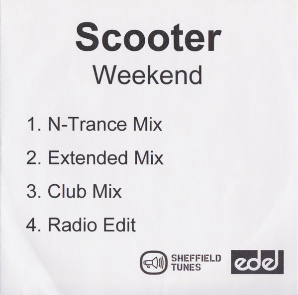 Precursor formación lanzadera Scooter - Weekend! | Releases | Discogs