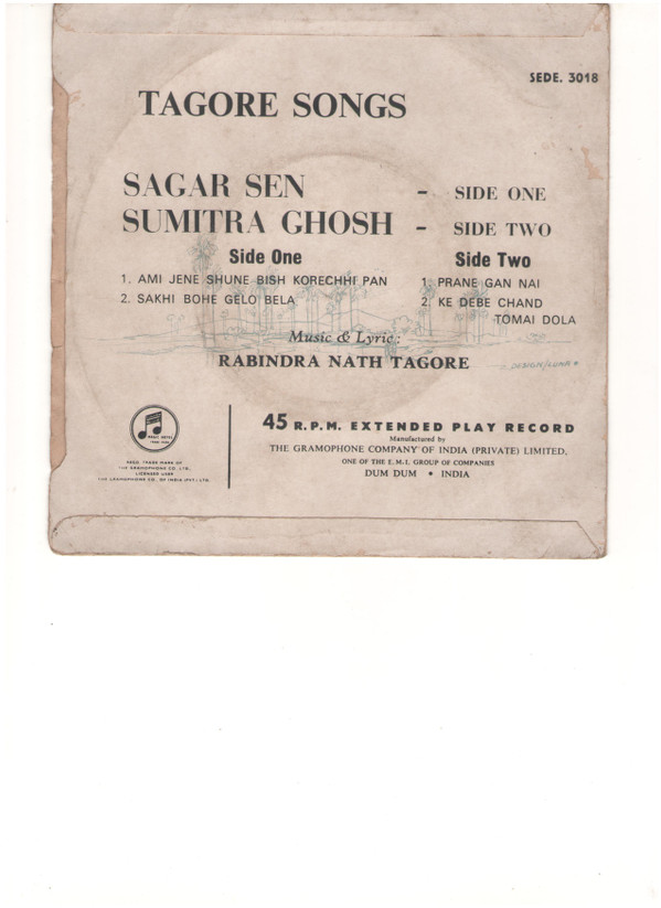 last ned album Sagar Sen Sumitra Ghosh - Tagore Songs