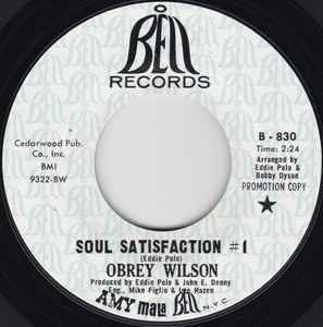 Obrey Wilson - Soul Satisfaction #1 album cover