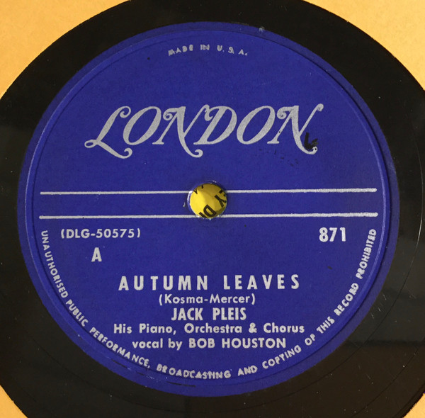 télécharger l'album Jack Pleis - Autumn Leaves Sophisticated Lady