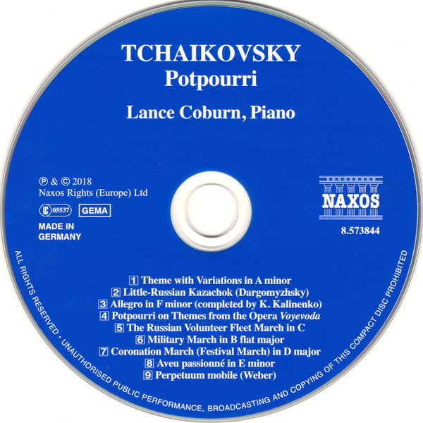 Album herunterladen Tchaikovsky, Lance Coburn - Potpourri