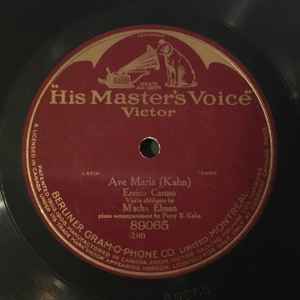 Enrico Caruso Ave Maria Shellac Discogs