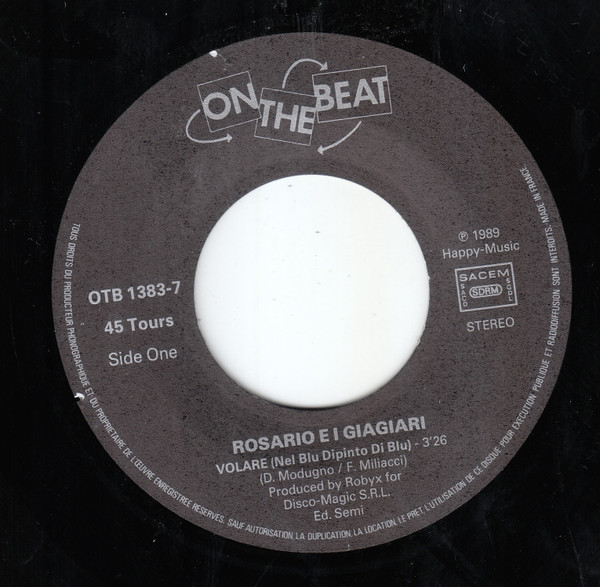 télécharger l'album Rosario E I Giaguari - Volare Version 1989 Nel Blù Dipinto Di Blù