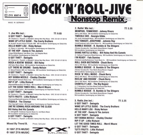 descargar álbum Various - RocknRoll Jive Nonstop Remix