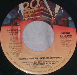 Bill Conti - Theme From A Unmarried Woman album cover