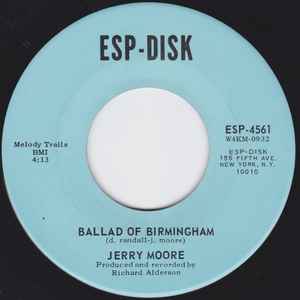 Jerry Moore - Ballad Of Birmingham / Winds Of Change アルバムカバー