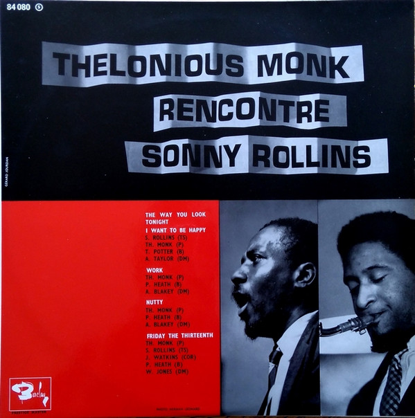 ladda ner album Thelonious Monk Sonny Rollins - Thelonious Monk Rencontre Sonny Rollins