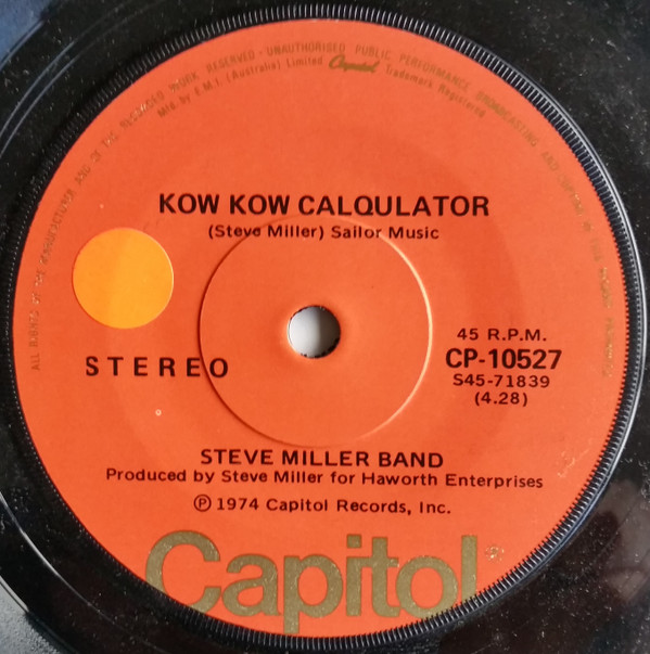 lataa albumi Steve Miller Band - Living In The USA Kow Kow Calqulator