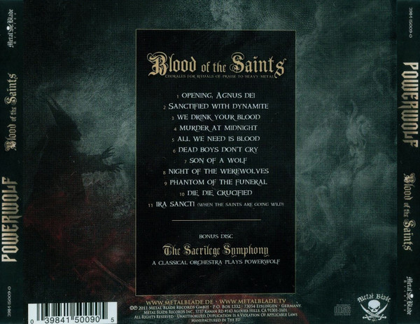 Powerwolf – Blood Of The Saints (2011, Vinyl) - Discogs