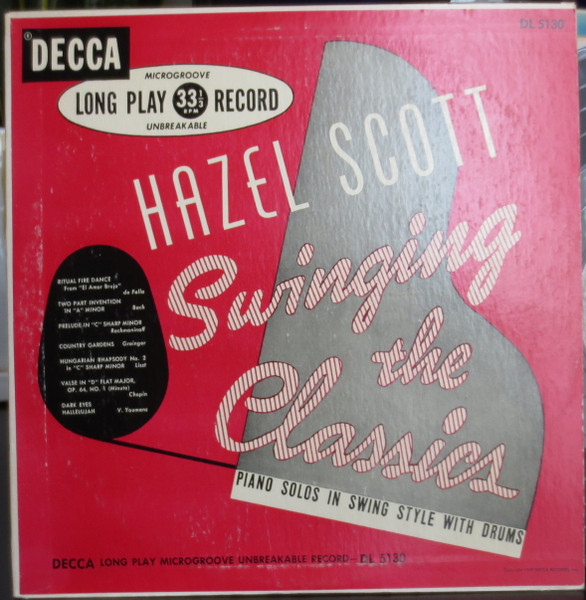 Hazel Scott – Swinging The Classics. Swing Style Piano Solos