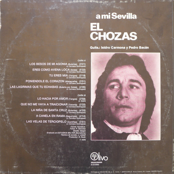 ladda ner album El Chozas - A Mi Sevilla