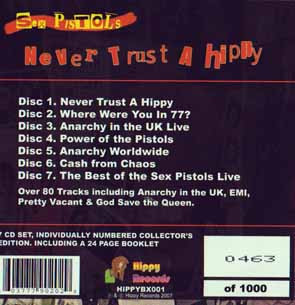 Sex Pistols – Never Trust A Hippy (2007, CD) - Discogs
