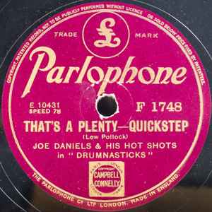 Joe Daniels And His Hot Shots - That's A Plenty / Ida! Sweet As Apple Cider album cover