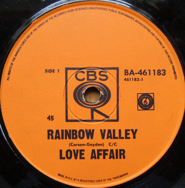 ７インチ☆LOVE AFFAIR☆Rainbow Valley Someone - 洋楽