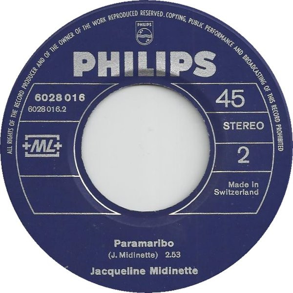 descargar álbum Jacqueline Midinette - Chassons Nos Peines Paramaribo