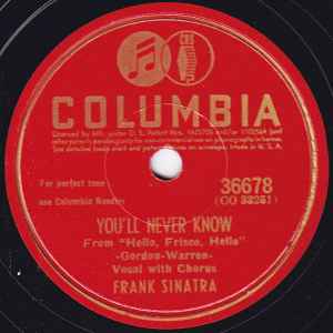 Frank Sinatra - You'll Never Know / Close To You