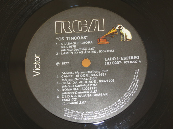 Os Tincoãs – Os Tincoãs (1977, Vinyl) - Discogs