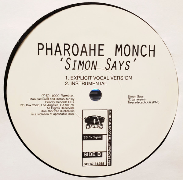 Monch – Simon Says (1999, Vinyl) -