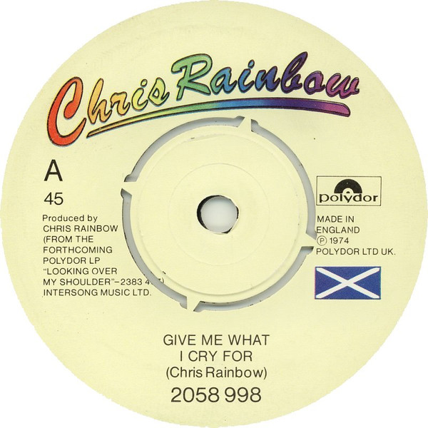 ladda ner album Chris Rainbow - Give Me What I Cry For