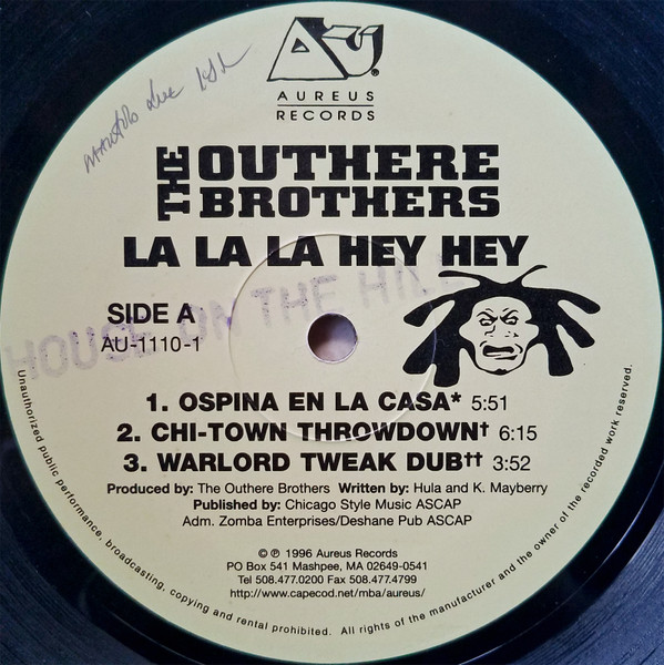 The Outhere Brothers – La La La Hey Hey (1996, Vinyl) - Discogs