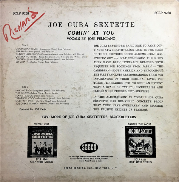 baixar álbum Joe Cuba Sextet - Comin At You