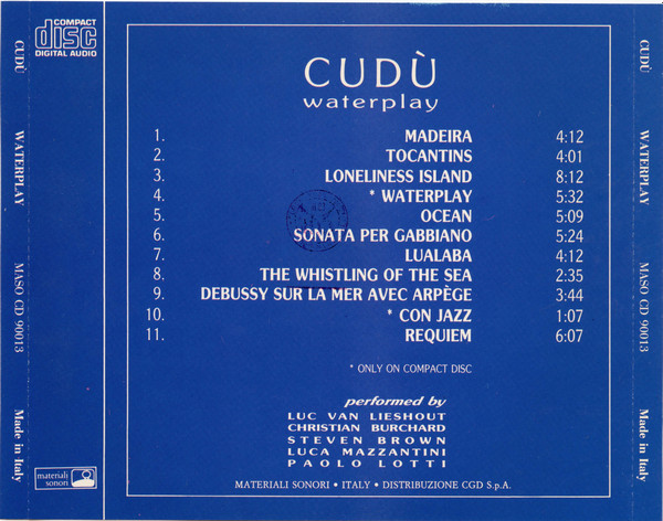 ladda ner album Cudù with Luc Van Lieshout, Christian Burchard, Steven Brown - Waterplay