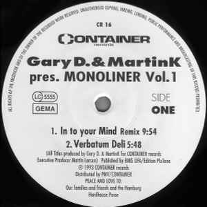 Gary D. & Martink Pres. Monoliner - Vol. 1