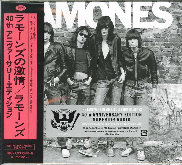 Ramones – Ramones (2016, 40th Anniversary Edition, Paper Sleeve