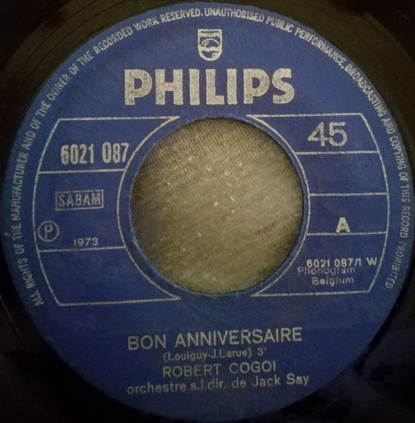 télécharger l'album Robert Cogoi - Bon Anniversaire Voulez Vous Danser Grand Mere