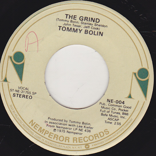 Tommy Bolin – The Grind (1975, Vinyl) - Discogs