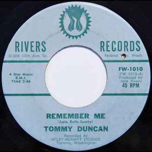 Tommy Duncan - Remember Me album cover