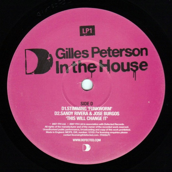 Gilles Peterson – In The House LP1 (2008, Vinyl) - Discogs