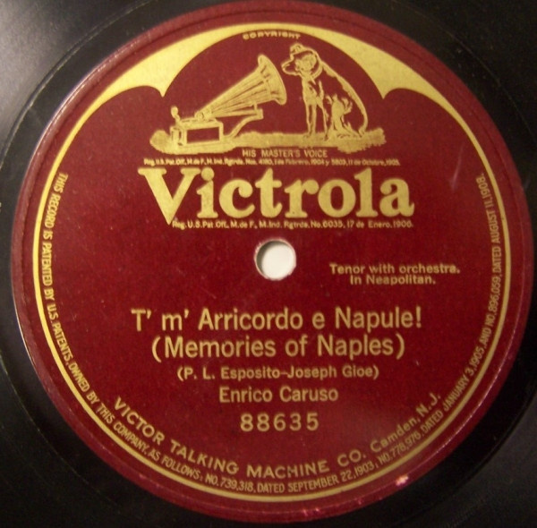 last ned album Enrico Caruso - T M Arricordo E Napule Memories Of Naples