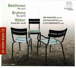 Jon Manasse - Beethoven / Brahms / Weber album cover